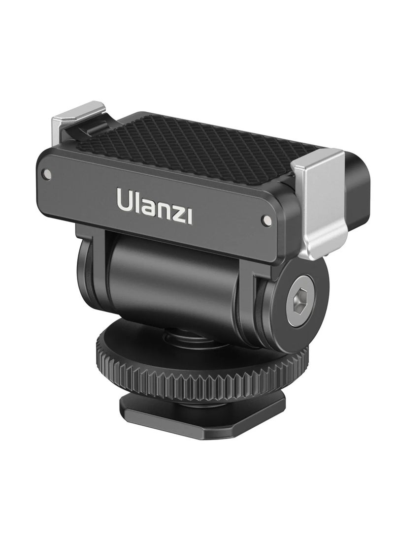 ULANZI CA22 Magnetic Cold Shoe Mount Adapter – Quick-Release Magnetic Base with Cold Shoe for Microphones, LED Lights & Accessories – Compatible with Cameras & Rigs