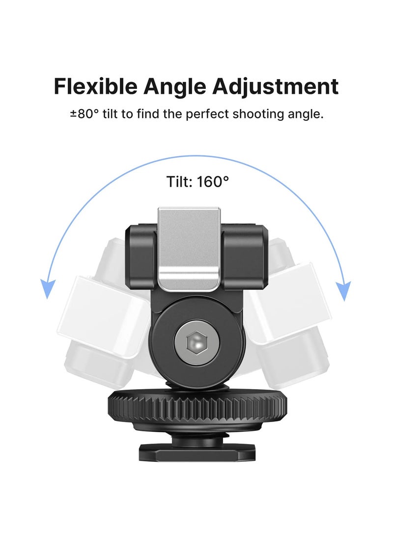 ULANZI CA22 Magnetic Cold Shoe Mount Adapter – Quick-Release Magnetic Base with Cold Shoe for Microphones, LED Lights & Accessories – Compatible with Cameras & Rigs