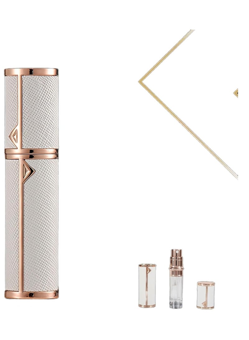 Perfume Refill Bottle 6ML Atomizer Spray Bottle with Refillable Perfume Bottle For Men and Women|Perfume bottle for Travel|Pocket Size Mini Perfume Atomizer for Purse White