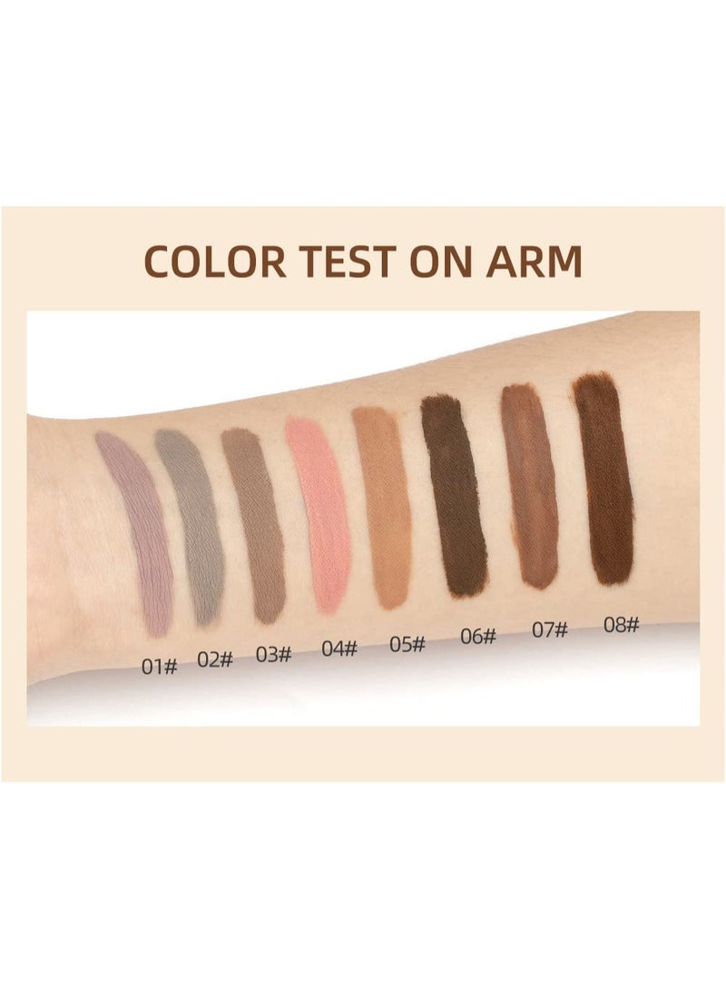 Eyeshadow 8 Colours Matte Liquid Eyeshadow Set Velvet Highly Pigmented y Black Nude Eyeshadow Long Lasting Quick Drying Eye Shadow Make Up Kits