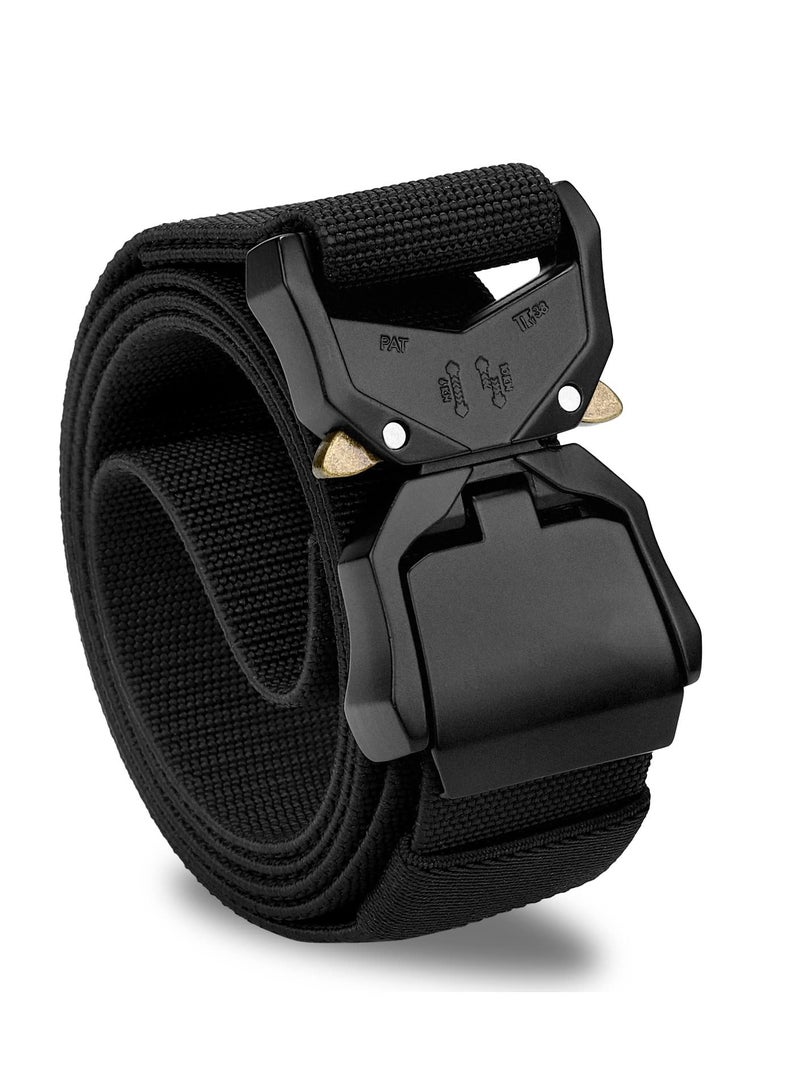 Tactical Belt, Nylon 1.5 inch Adjustable Military Belts with Heavy-Duty Quick-Release Buckle for Men Women