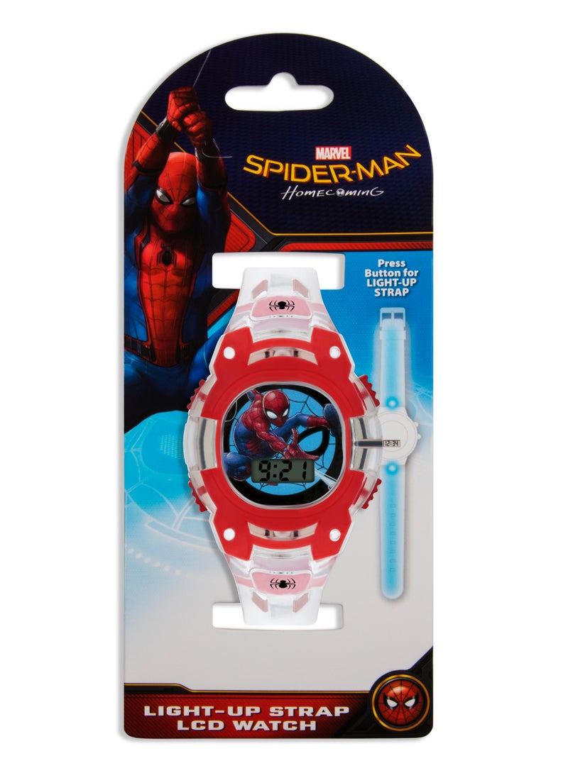 Marvel Spiderman Clear Plastic Strap Boys Watch - SPD4564