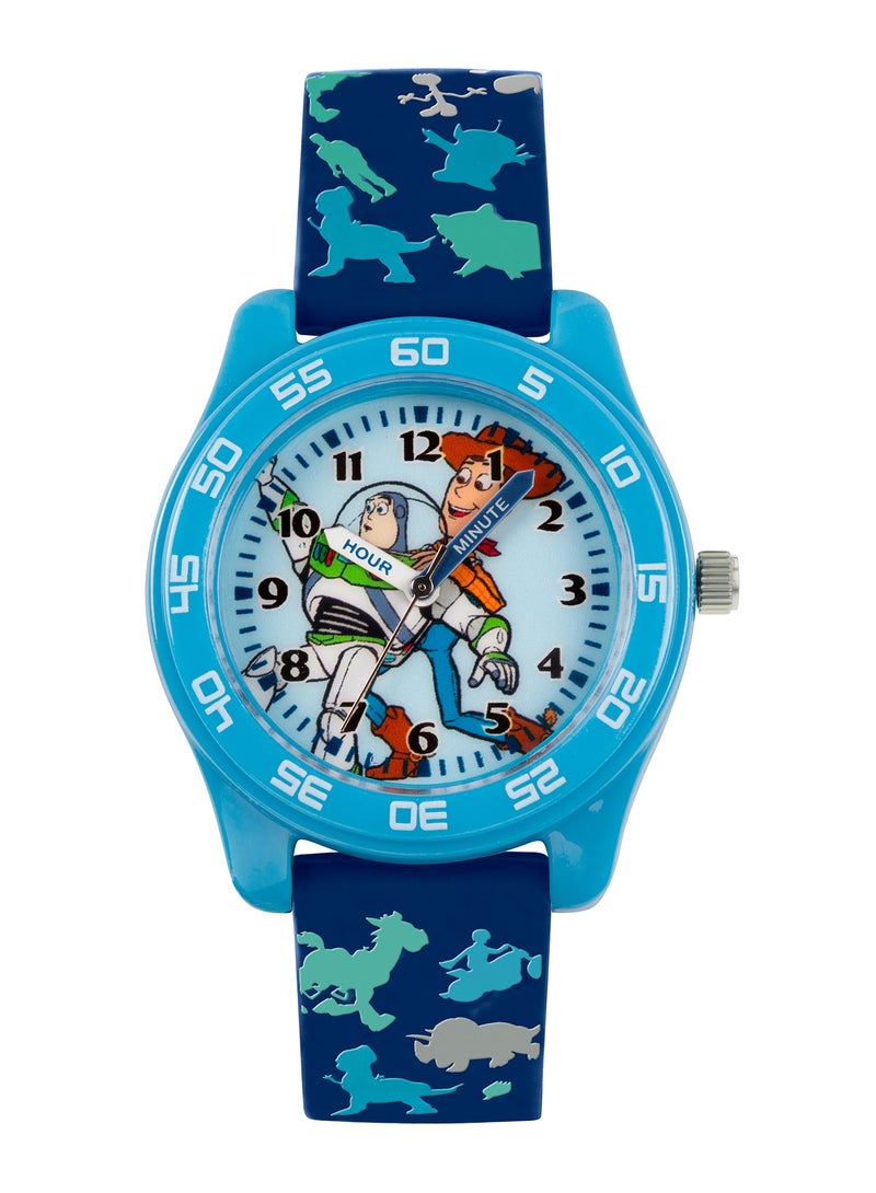 Disney Pixar Toy Story 4 Blue Silicon Strap Boys Watch - TYM9000