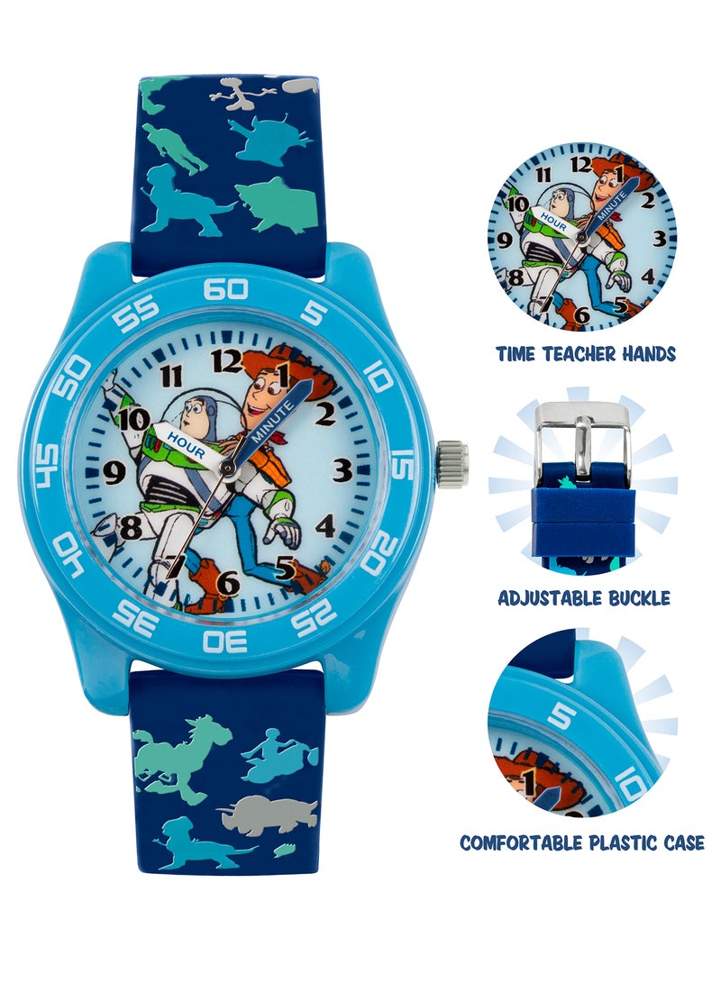 Disney Pixar Toy Story 4 Blue Silicon Strap Boys Watch - TYM9000