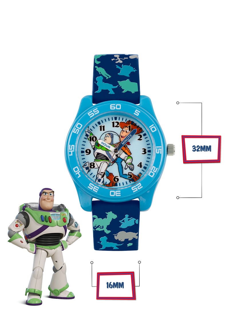 Disney Pixar Toy Story 4 Blue Silicon Strap Boys Watch - TYM9000