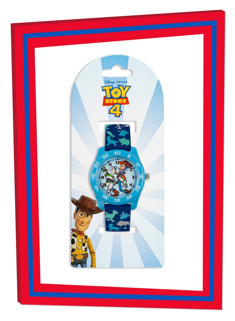 Disney Pixar Toy Story 4 Blue Silicon Strap Boys Watch - TYM9000