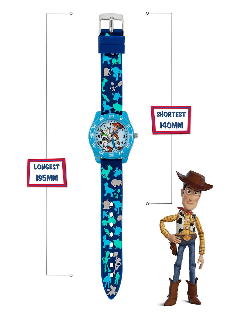 Disney Pixar Toy Story 4 Blue Silicon Strap Boys Watch - TYM9000