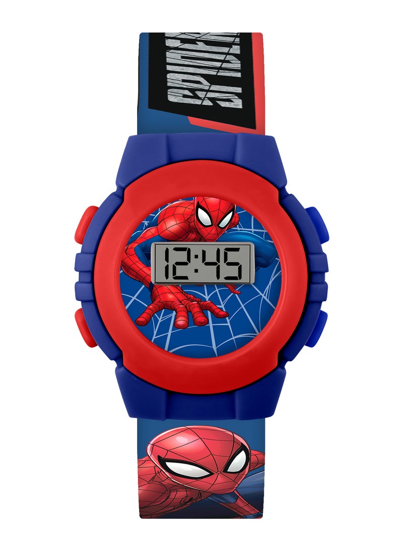 Marvel Spiderman Red and Blue Digital Boys Watch - SPD4972