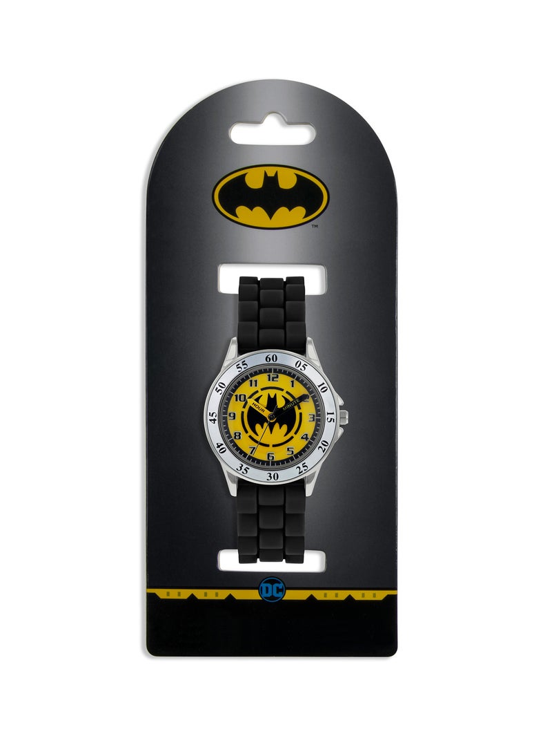 Warner Brothers Batman Black Silicon Strap Watch - BAT9522