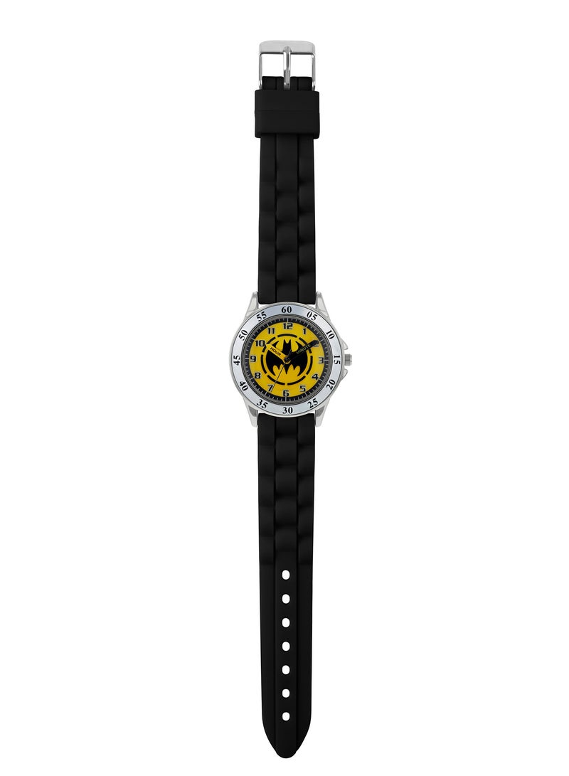 Warner Brothers Batman Black Silicon Strap Watch - BAT9522