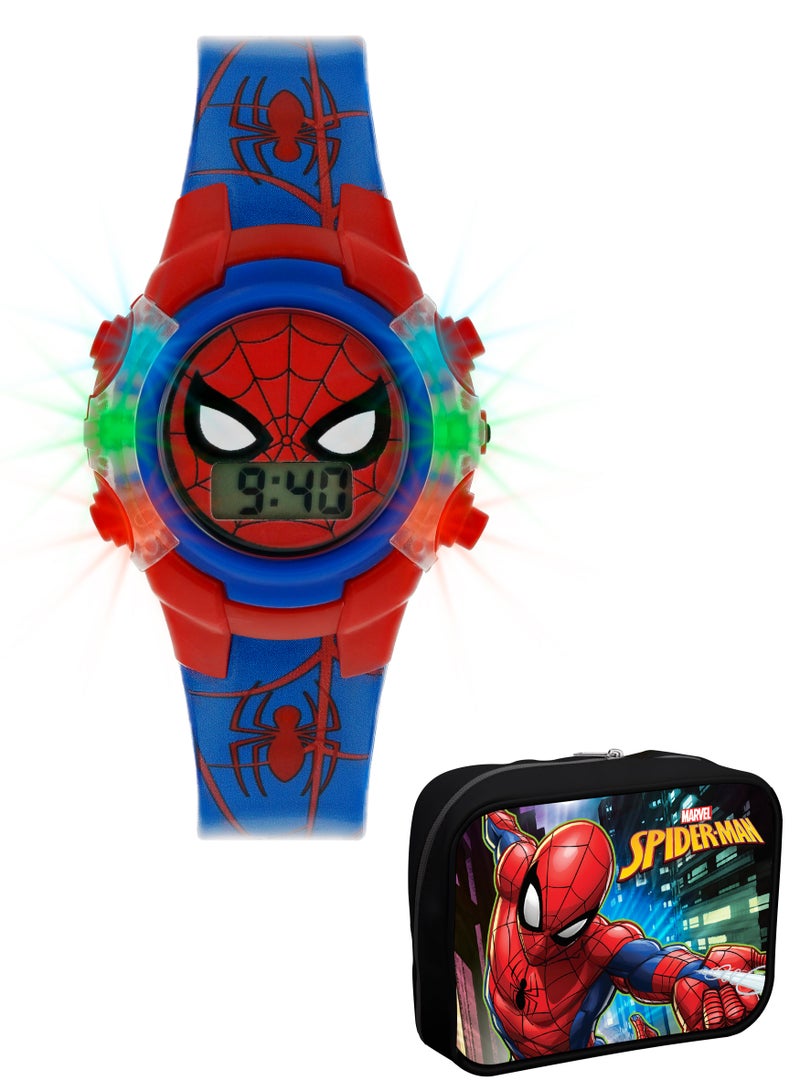 Disney Marvel Spiderman Printed Silicone Strap Boys Watch -SPD4504