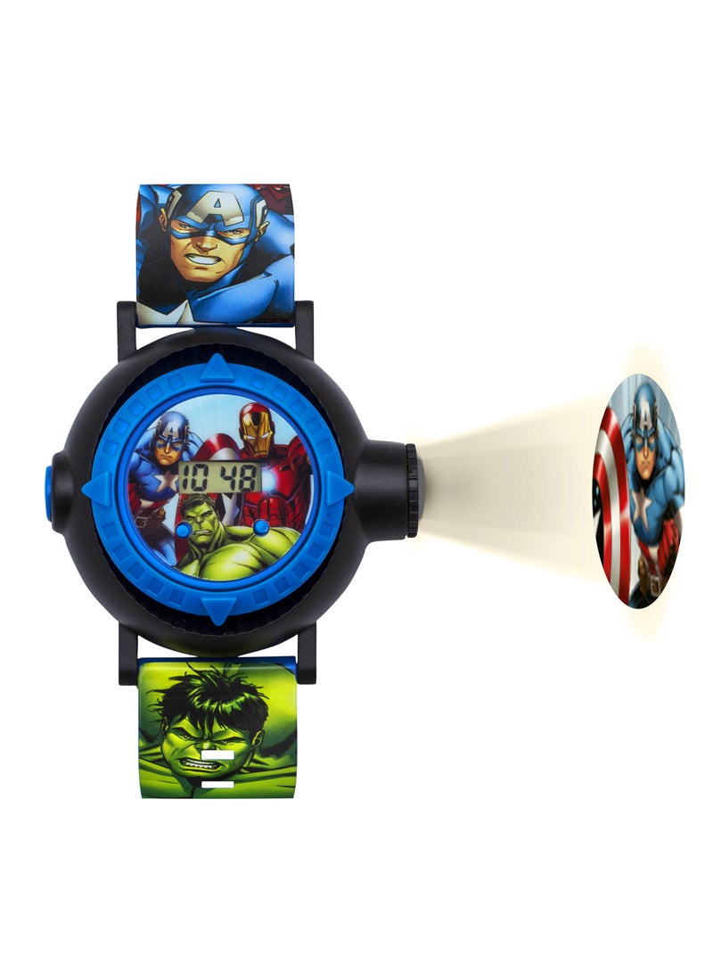 Disney Marvel Avengers Blue Silicon Strap Boys Watch - AVG3536ARG