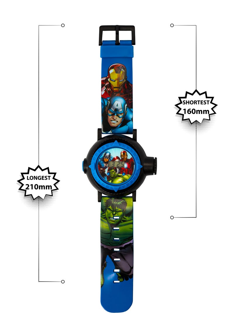 Disney Marvel Avengers Blue Silicon Strap Boys Watch - AVG3536ARG