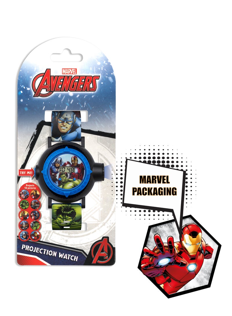 Disney Marvel Avengers Blue Silicon Strap Boys Watch - AVG3536ARG