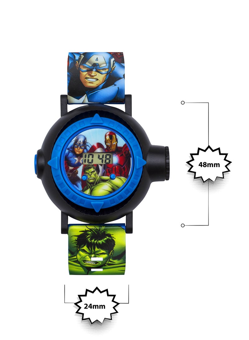 Disney Marvel Avengers Blue Silicon Strap Boys Watch - AVG3536ARG