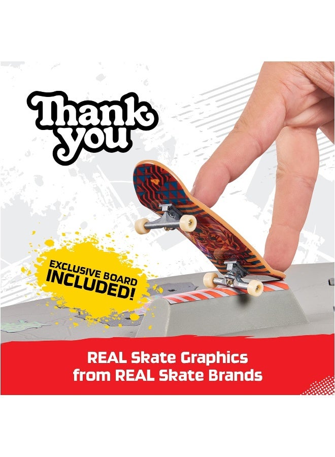 Tech Deck, Shredline 360 Motorized Skate Park, X-Connect Creator, Customizable and Buildable Turntable Ramp Set with Exclusive Fingerboard, Kids Toy for Boys and Girls Ages 6 and up