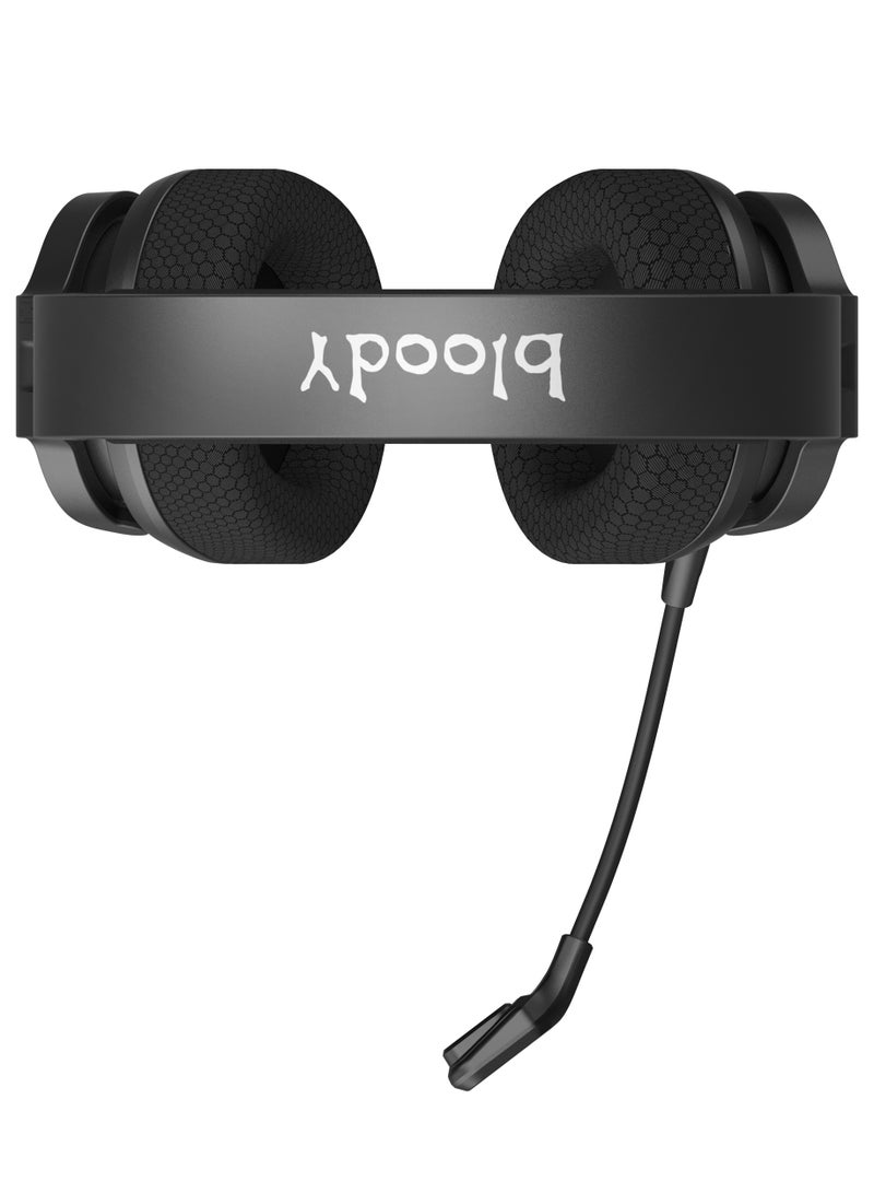 All-In-One Dual Mode Wireless Gaming Headset GR370, Connection Mode ① 2.4GHz Wireless ② Bluetooth v5.3 ③ 3.5mm Wired Audio, Noise Cancelling, 7-Color Backlit, Playtime 45H, 50mm Speaker, Sports Black