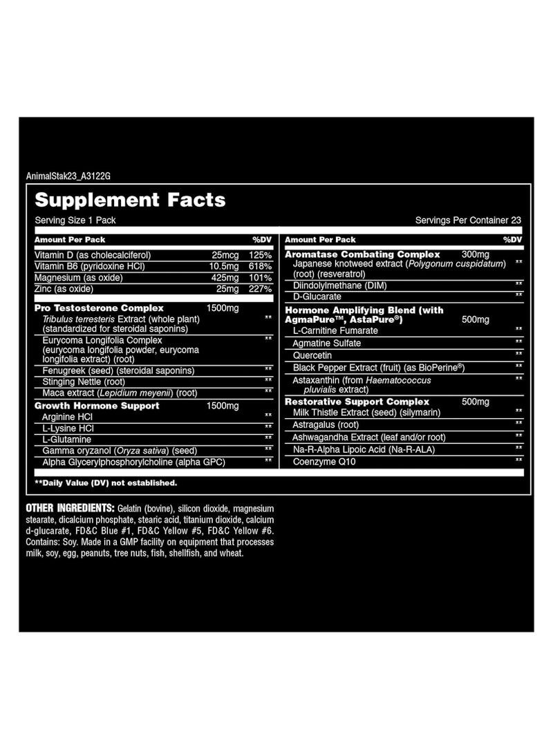 Animal Stak All-in-1 Dietary Supplement 21 Packs