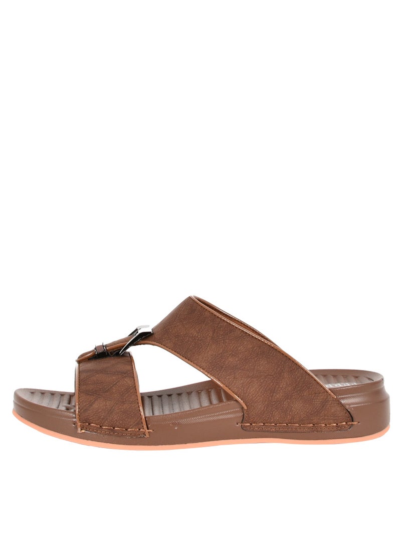 Mens  Stylish Brown Arabic Sandals