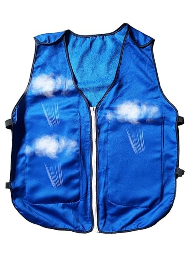 Cooling Vests, with 4 Pcs Ice Pack, Cooling Safety Vest, Breathable Cool Clothes, Cooling Vest High Temperature Moisture Wicking, Ice Vest for Outdoor Working Fishing Cycling Running