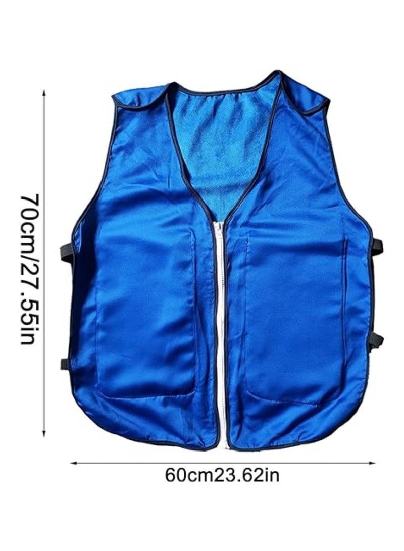 Cooling Vests, with 4 Pcs Ice Pack, Cooling Safety Vest, Breathable Cool Clothes, Cooling Vest High Temperature Moisture Wicking, Ice Vest for Outdoor Working Fishing Cycling Running