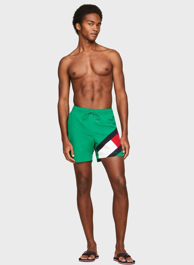 Mdium Drawstring Swim Shorts