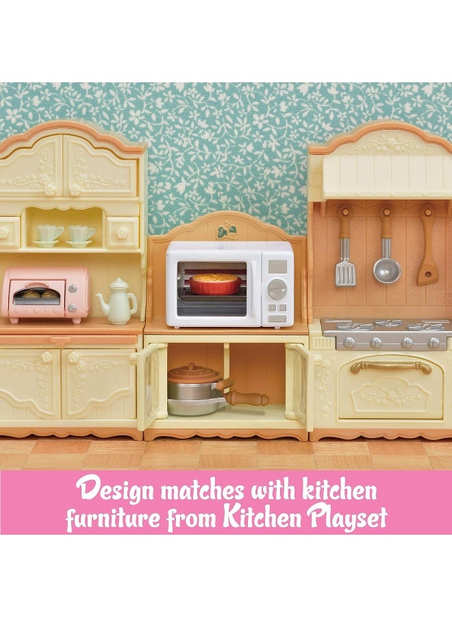 Calico Critters, Doll House Furniture and Décor, Microwave Cabinet