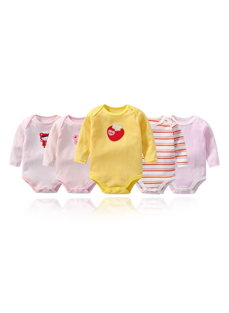 5-Piece Baby Long-Sleeved Jumpsuit Set