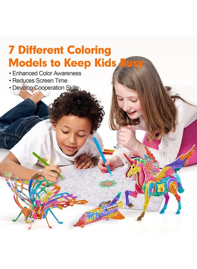 Arts Crafts For Kids Ages 6812, 7 Sets Mandala 3D Coloring Puzzles, Art Supplies For Kids 912 Diy 3D Puzzles For Kids Ages 35 48, Crafts For Girls Ages 6812, Origami Kit For Kids Ages 812