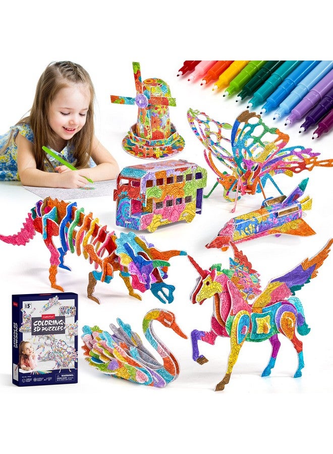 Arts Crafts For Kids Ages 6812, 7 Sets Mandala 3D Coloring Puzzles, Art Supplies For Kids 912 Diy 3D Puzzles For Kids Ages 35 48, Crafts For Girls Ages 6812, Origami Kit For Kids Ages 812