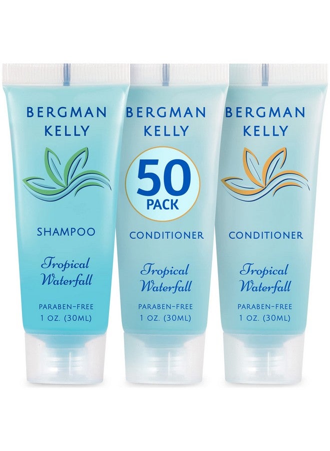 Travel Shampoo And Conditioner Set (1 Fl Oz 100 Pieces Tropical Waterfall) Delight Your Guests With An Invigorating And Refreshing Hotel Toiletries And Guest Hospitality In Bulk