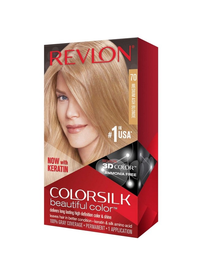 Colorsilk Hair Color 70 Medium Ash Blonde 1 Each ( Pack Of 2)