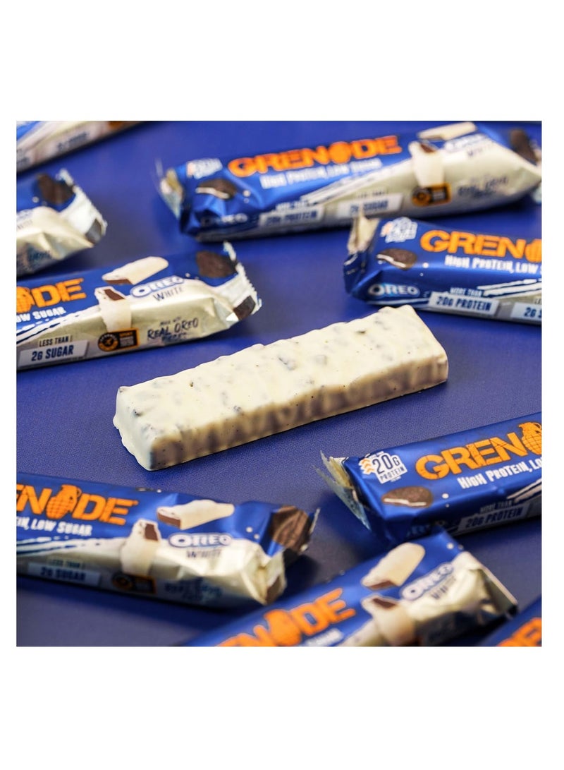 Grenade High Protein Low Sugar Bar Oreo White 60g Pack of 12