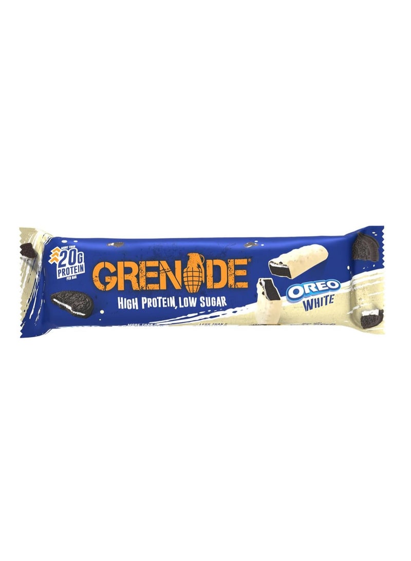 Grenade High Protein Low Sugar Bar Oreo White 60g Pack of 12