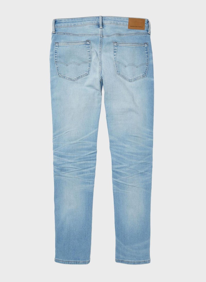 Airflex+ Mid Wash Straight Fit Jeans