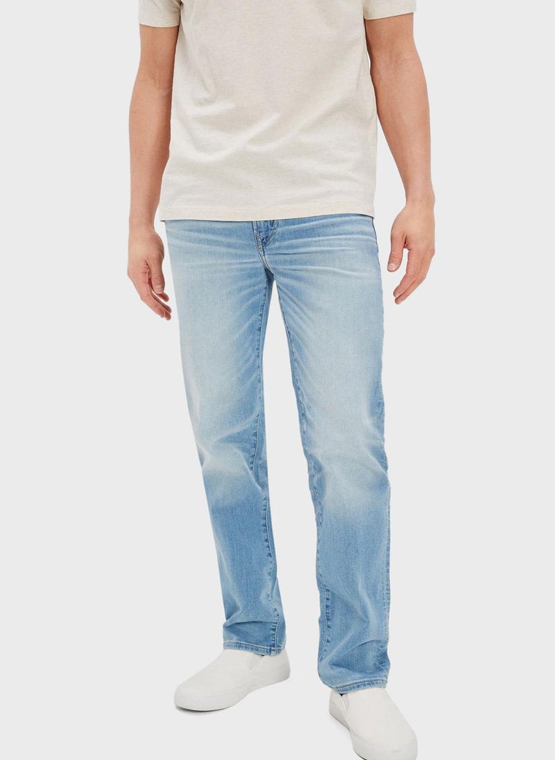 Airflex+ Mid Wash Straight Fit Jeans