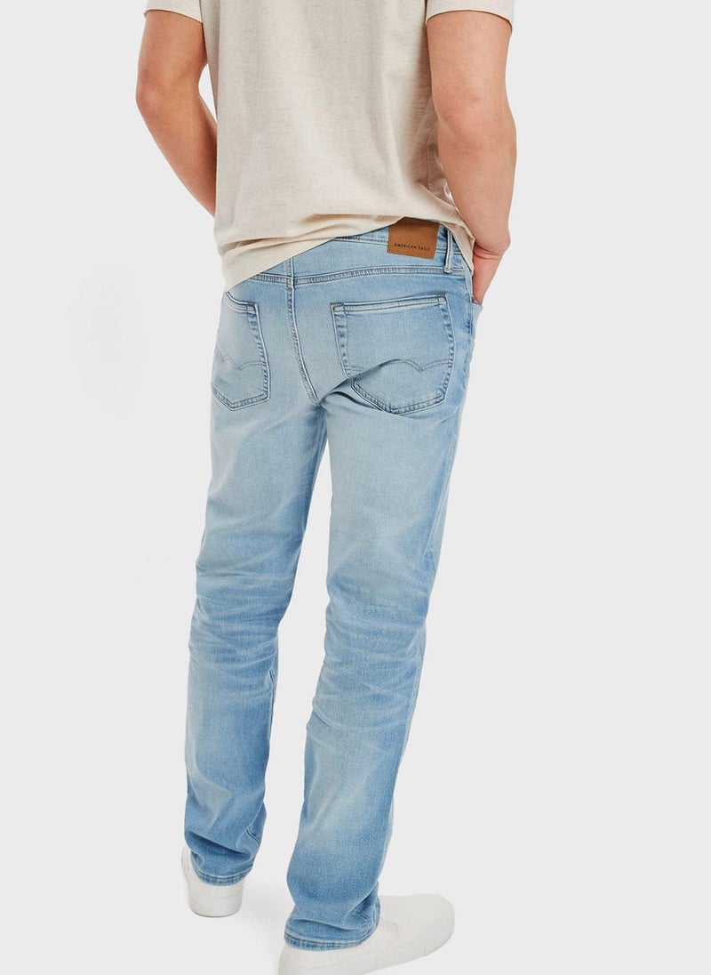 Airflex+ Mid Wash Straight Fit Jeans