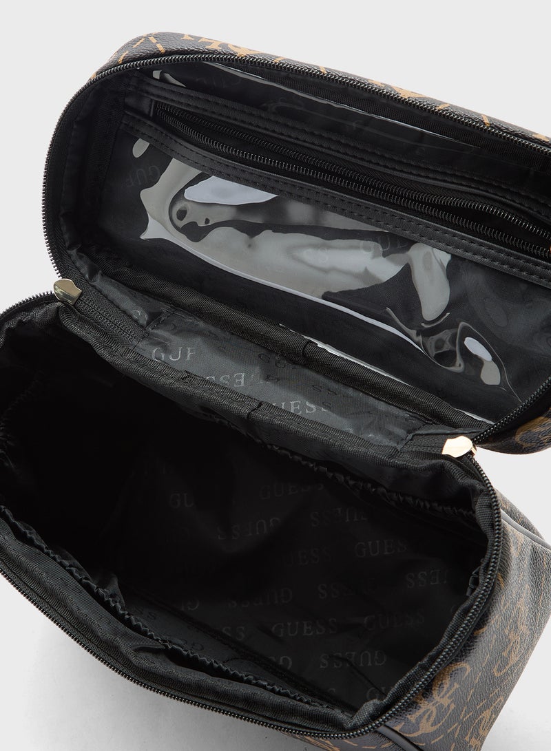 Berta Toiletry Trainch Case Bag