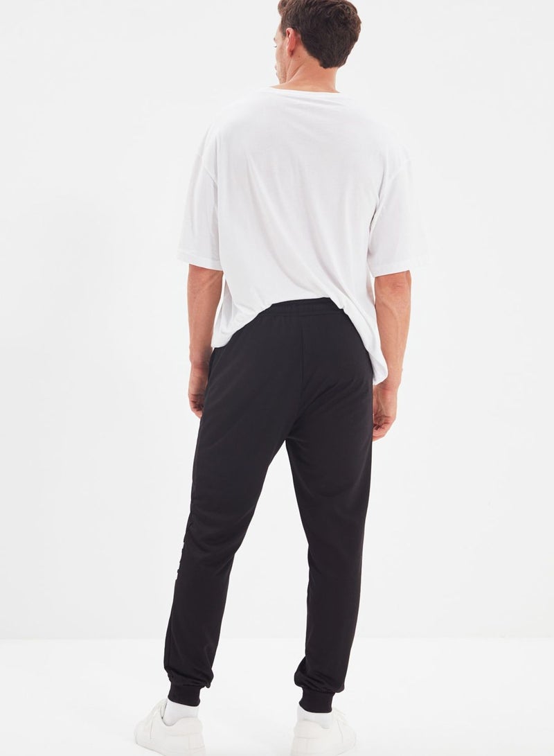 Side Stripe Cuffed Sweatpants