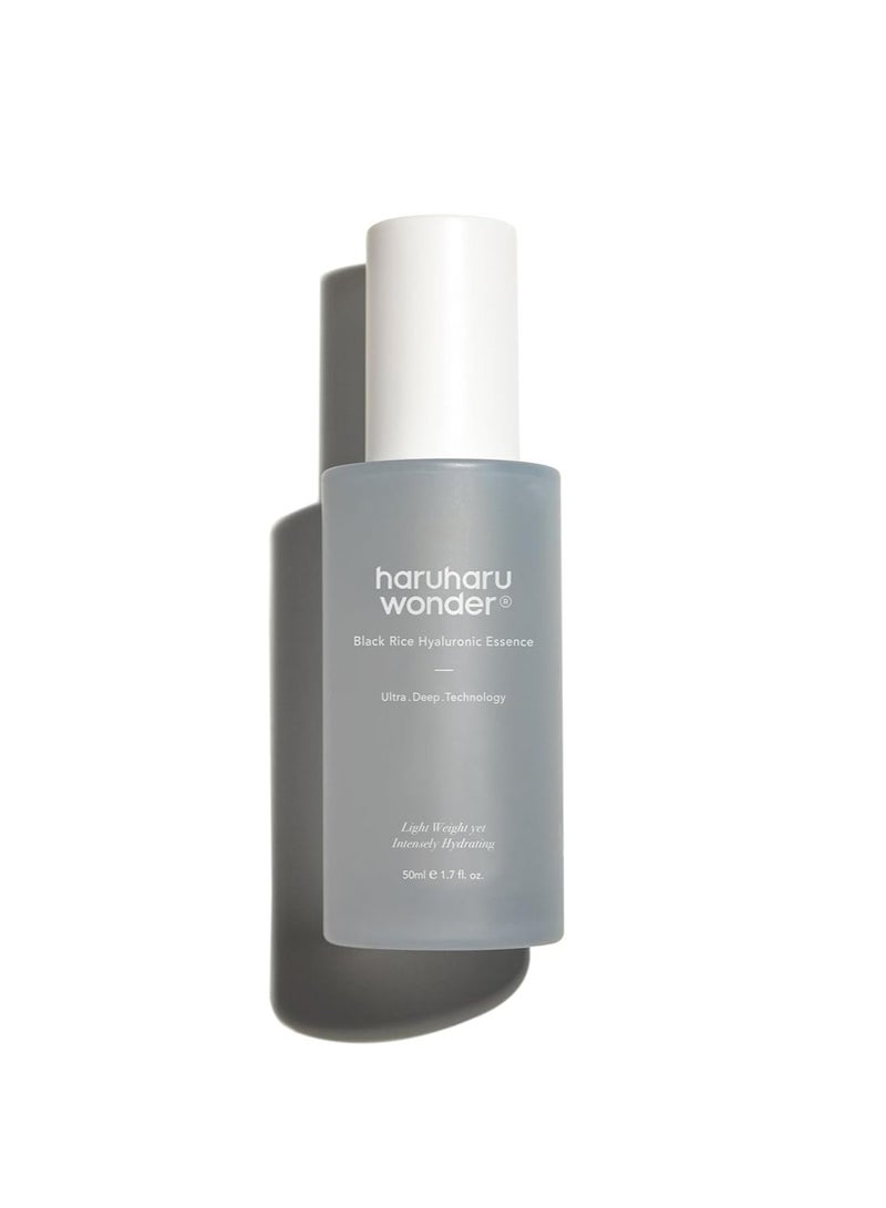 [Haruharu Wonder] Black Rice Hyaluronic Essence 1.6 fl oz (50ml) Fermented Black Rice Hydrating Facial Serum