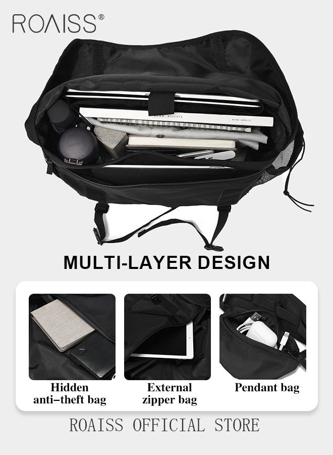 Unisex Multifunctional Chest Bag Classic Solid Color Design Timeless and Versatile Large Capacity with Utility Inspired Style Suitable for Short Trips Outdoor Activities Ideal for School or Commuting