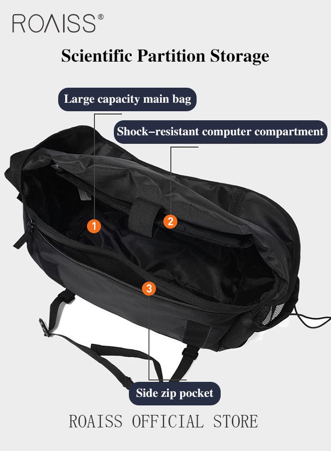 Unisex Multifunctional Chest Bag Classic Solid Color Design Timeless and Versatile Large Capacity with Utility Inspired Style Suitable for Short Trips Outdoor Activities Ideal for School or Commuting