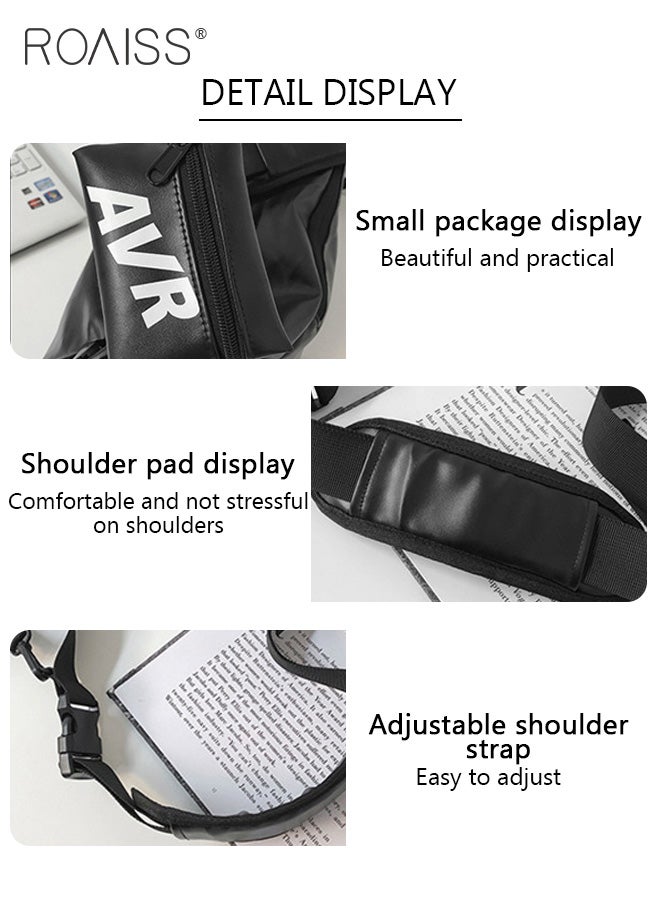 Unisex Multifunctional Chest Bag Large Capacity Shoulder Sling Bag for College Students and Commuters Ideal for multipurpose  Activities with Frog Pendant