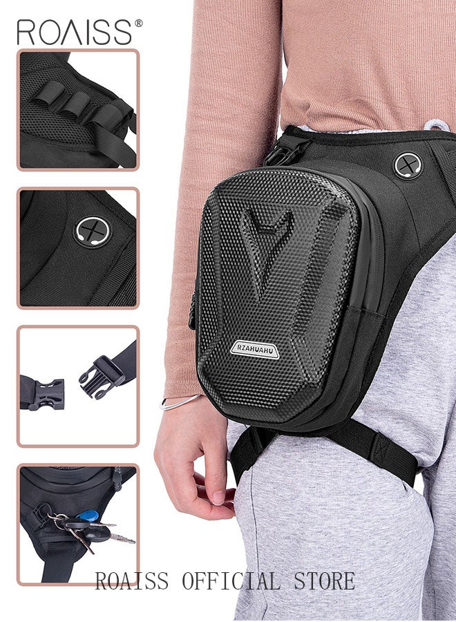 Unisex Multifunctional Cycling Waist Bag Leg Bag with External Hardshell Waterproof and Durable Compartments for Scientific Storage Reflective Design for Nighttime Visibility Ideal for Outdoor Sports