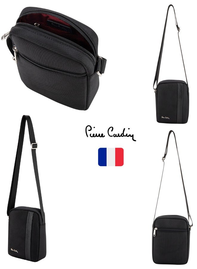 Small Black Tactical Sling Crossbody Backpack Shoulder Bag for Men Women
