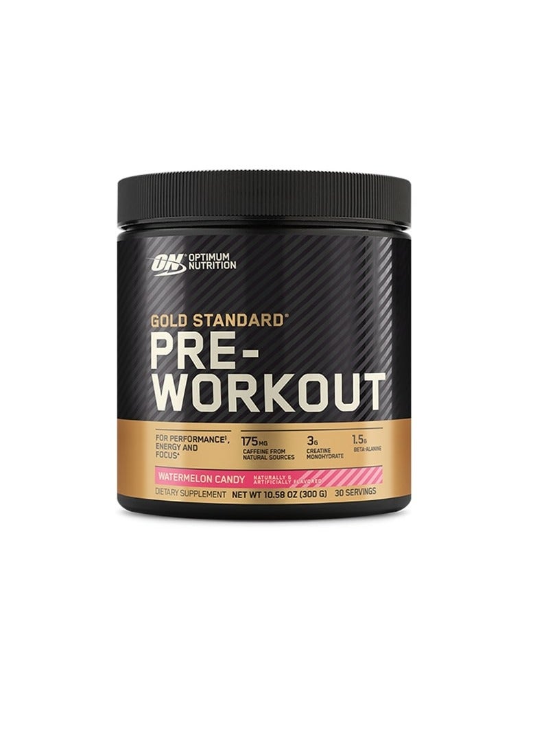 Gold Standard Pre-Workout Energy, Watermelon Candy, 300 Gm