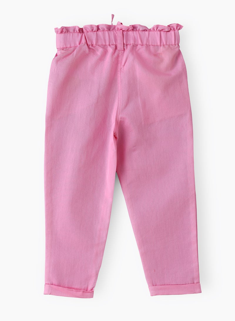 Sunny Explorations: Girls' Breathable Pants Comfy Fun & Spring Adventures