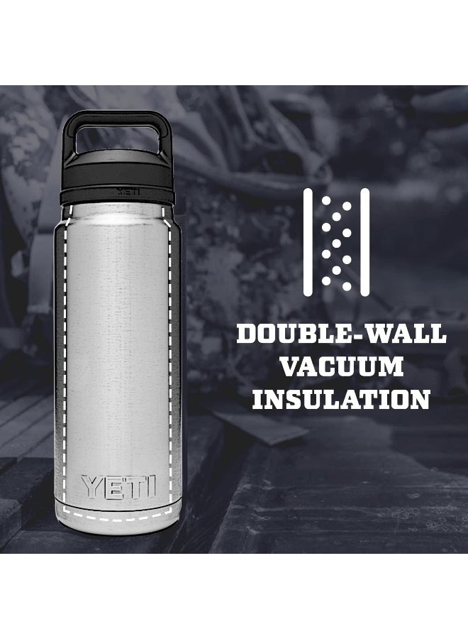 Rambler 26 Oz Bottle, Vacuum Insulated, Stainless Steel With Chug Cap, Stainless