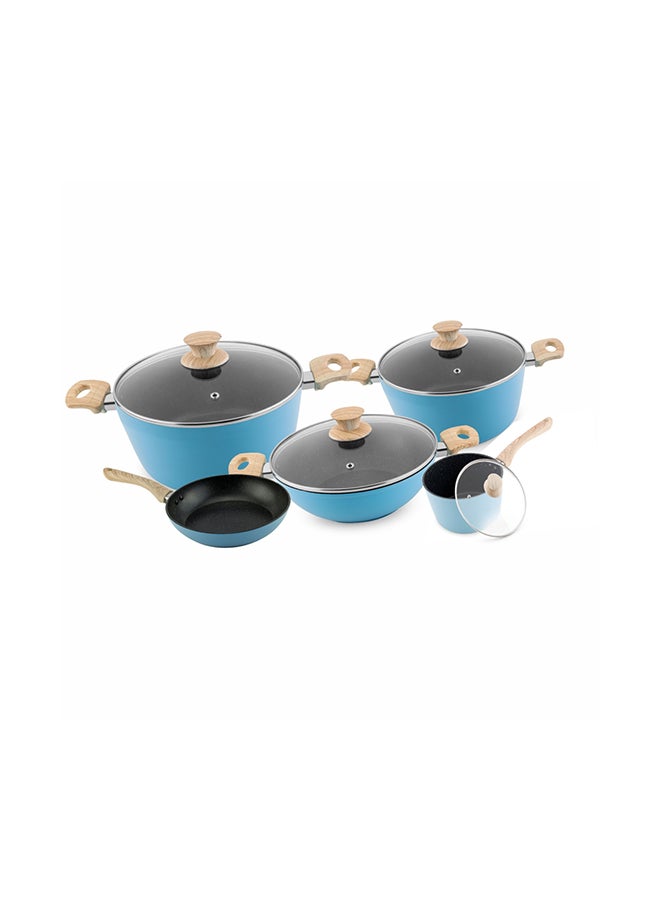 Ucook Culinara Granite Cookware Set 9pcs -blue