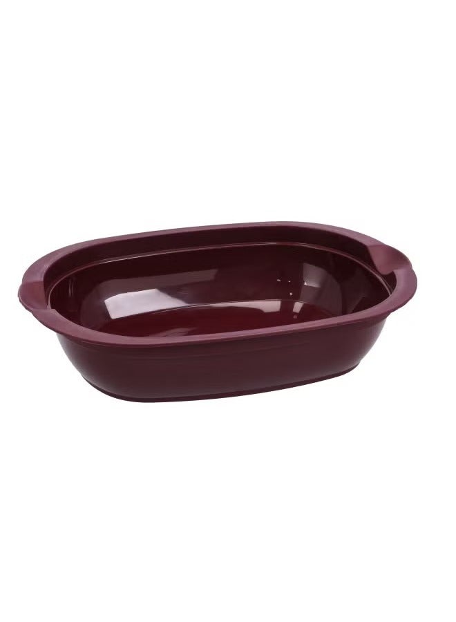 Oval Casserole With Lid Polymer Plastic Container DC2546
